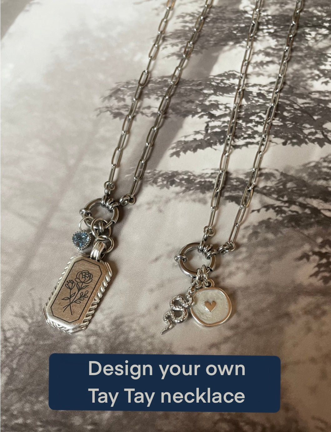 SILVER Tay Tay Necklace-Design your own